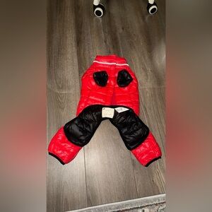 Pajar Pup Quilted Jacket Dog Puffer Snowsuit Vinnie Red Small